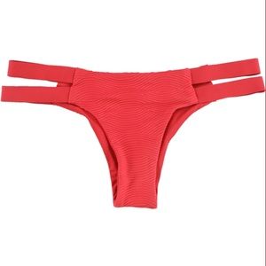 Tavik Chloe Mini Swim Bottom in Textured Amalfi Hibiscus